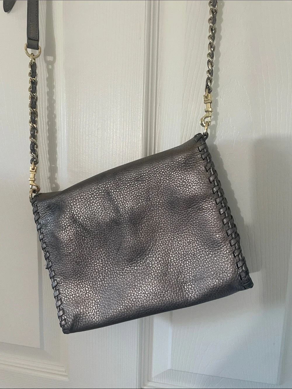 Tory Burch Marion crossbody Metallic finish Excellent condition